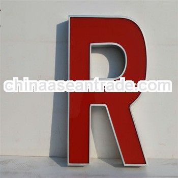 high quality red acrylic led light box letters