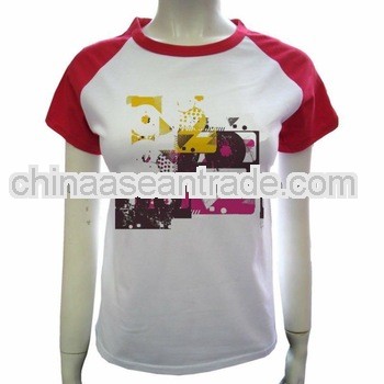 hot sale promotional custom made white t shirt short sleeve