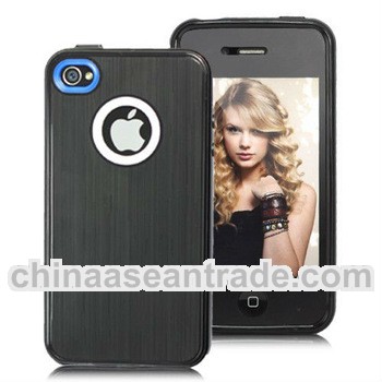 hot sell mobile phone case for iPhone protective case cover with metallic