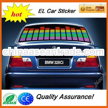 hottest 70*16cm high brightness sound activated equalizer el car sticker