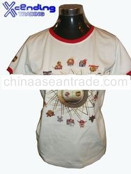 Xcending customized printing lady's cotton t shirt