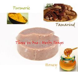 Natural Handmade Soap & Fruit Soap & Tamarind, Turmeric and Honey Soap