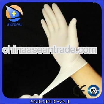 laboratory equipment of latex gloves with CE