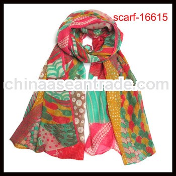 lady fashion polyester infinity scarves