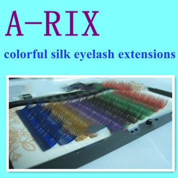 lash manufactory rainbow colorful mink lash extensions