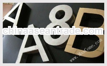 lazer cutting stainlees steel letter