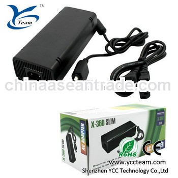 long warranty reliable game accessory power supply adapter for xbox360 slim accept OEM