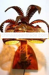 Coconut craft lamp