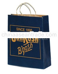 Kraft bag with twisted paper handle