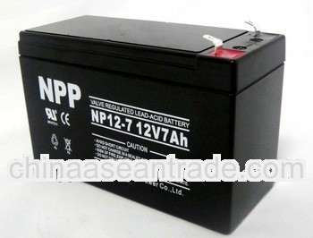 maintenance free made in China Rechargeable battery 12V 7AH