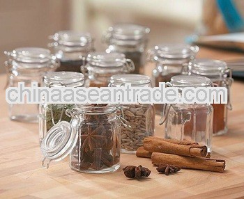 mini airtight glass jars