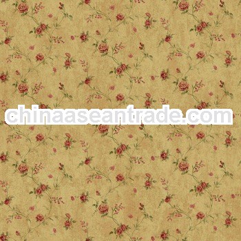 new country style small flower pvc wallpaper