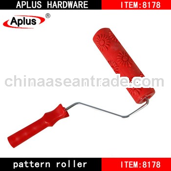 new fashional rubber pattern decorative paint roller brush