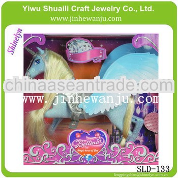 newest plastic fairy tale toy pegasus for kids