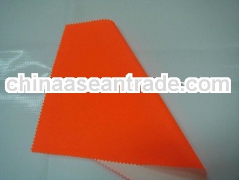 orange fluorescent 190T polyester with pvc fabric