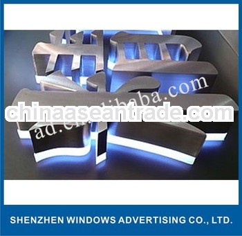 outdoor advertising acrylic letter led