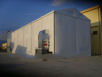 outdoor industrial warehouse tent