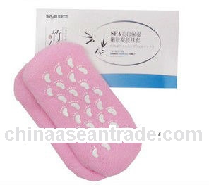 perfect gifts! moisturizing spa gel socks SGS approved gel toe socks