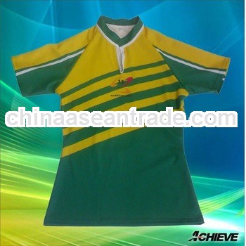 professional custom rugby jersey wth 100%polyester sublimation