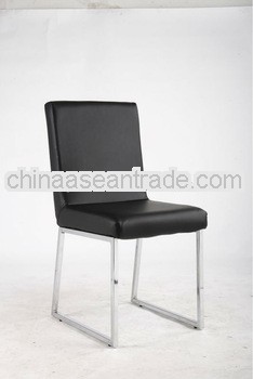 pu and chroming legs modern dining chair DC6818