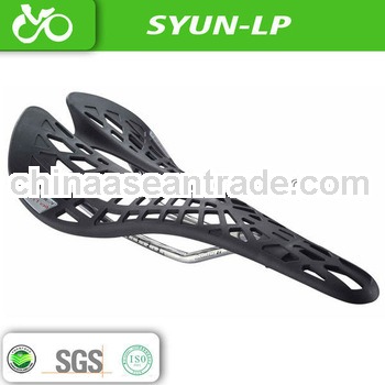 red bicycle saddle with super light titanium alloy
