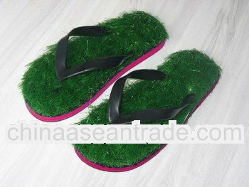 red eva sole grass beach flip flop slipper