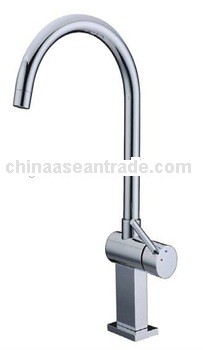 round handle square base kitchen faucet