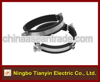 rubber loaded carbon steel power wire clip
