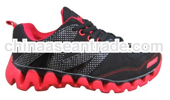 running shoes without high standard stitching manufacture