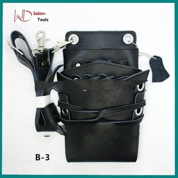 sample of barber bags black made from high quality leather