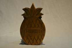 Wooden Coaster Pineapple Design