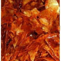 Kerepek Ubi Pedas (Basah) / Spicy Potato Chips (Wet)