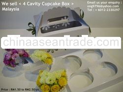 4 Cavity Cupcake Boxes