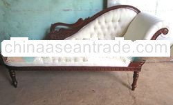 Swan Chaise Lounge Sofa - Antique Reproduction Indonesia Furniture