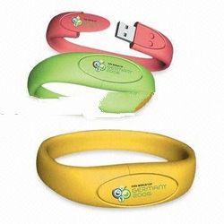 Wristband USB Stick ,Bracelet USB Thumb Drive