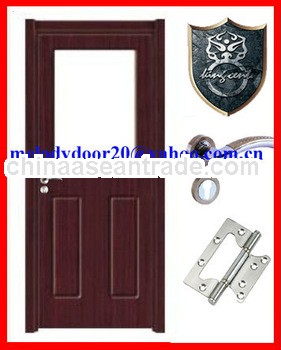 wooden mdf glazed door can with different glass