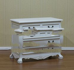 White Painted Furniture - 5 Drawers Chest