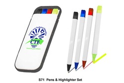 Promotional Pens & Highlighter Gift Set