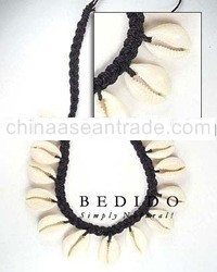 Macrame Cowry Shell Necklace