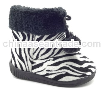 zebra striped fashion shoes snow boots