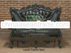 Luxury Sofa Black Glossy