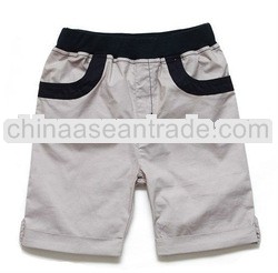 100% cotton gray and black baby boy short pants in summer