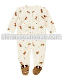 100% cotton cute long sleeve baby romper