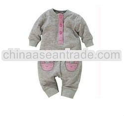 100% cotton embroideried baby long sleeve bodysuits