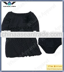 100% cotton jersey baby girls bubble dress set