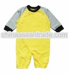 100%cotton long sleeve baby romper