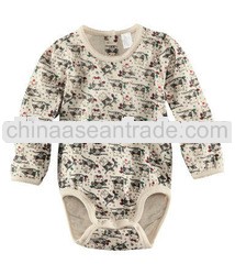 100% cotton long sleeve newborn baby clothing