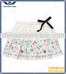 100% cotton popolin floating floral wholesale baby girls skirts