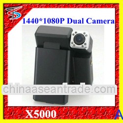 1080P dual camera dash cam x5000 with IR night vision