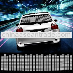 114x30cm White Car Sticker equalizer led auto sticker